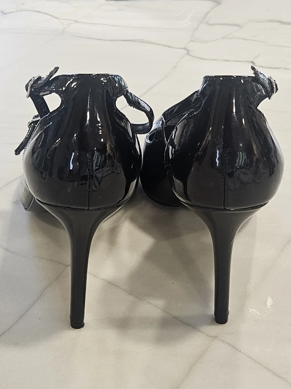 Lauren Ralph Lauren Raquel Black Patent Leather Mary Jane Pumps